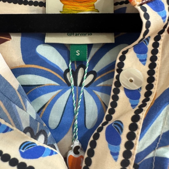 Farm Rio: Sand Nature Land Blouse - Picture 8 of 12